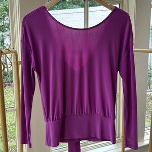 NWT WHBM Magenta open back top, XS